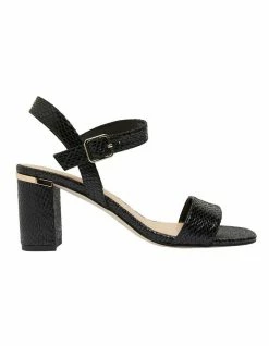 Easy Steps Uno Black Print Sandal