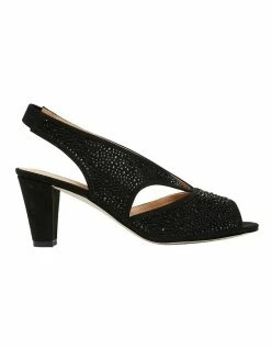 Easy Steps Angie Black Fabric Sandal