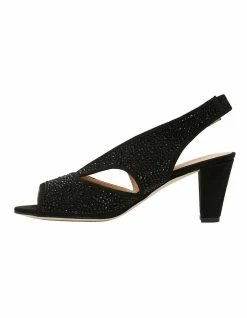 Easy Steps Angie Black Fabric Sandal -Deals Shoes Store 830906200 3 720x928