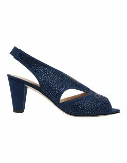 Easy Steps Angie Navy Fabric Sandal