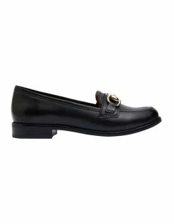 Easy Steps Gala Black Glove Flat Shoes