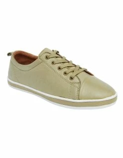 Easy Steps Waffle Khaki Glove Sneaker
