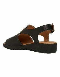 Easy Steps Gelato Black Glove Sandals 12 Easy Steps Gelato Black Glove Sandals -Deals Shoes Store 831008350 6 720x928