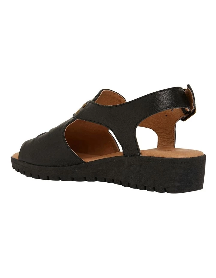 Easy Steps Gelato Black Glove Sandals 6 Easy Steps Gelato Black Glove Sandals - Image 6