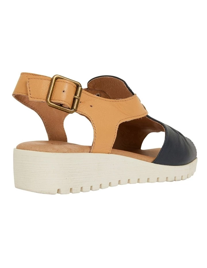 Easy Steps Gelato Navy/Tan Glove Sandals 5 Easy Steps Gelato Navy/Tan Glove Sandals - Image 5