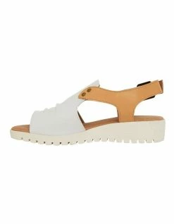 Easy Steps Gelato White/Tan Glove Sandals -Deals Shoes Store 831008620 3 720x928