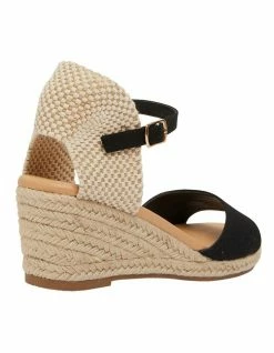 Easy Steps Scout Black Fabric Sandals -Deals Shoes Store 831008890 4 720x928