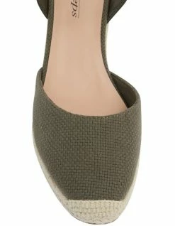 Easy Steps Santos Khaki Fabric Sandals -Deals Shoes Store 831010150 7 720x928