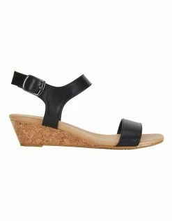 Easy Steps Cable Black Glove Sandals