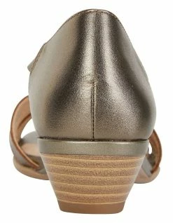 Easy Steps Corina Pewter Metallic Sandals 12 Easy Steps Corina Pewter Metallic Sandals -Deals Shoes Store 831099880 6 720x928