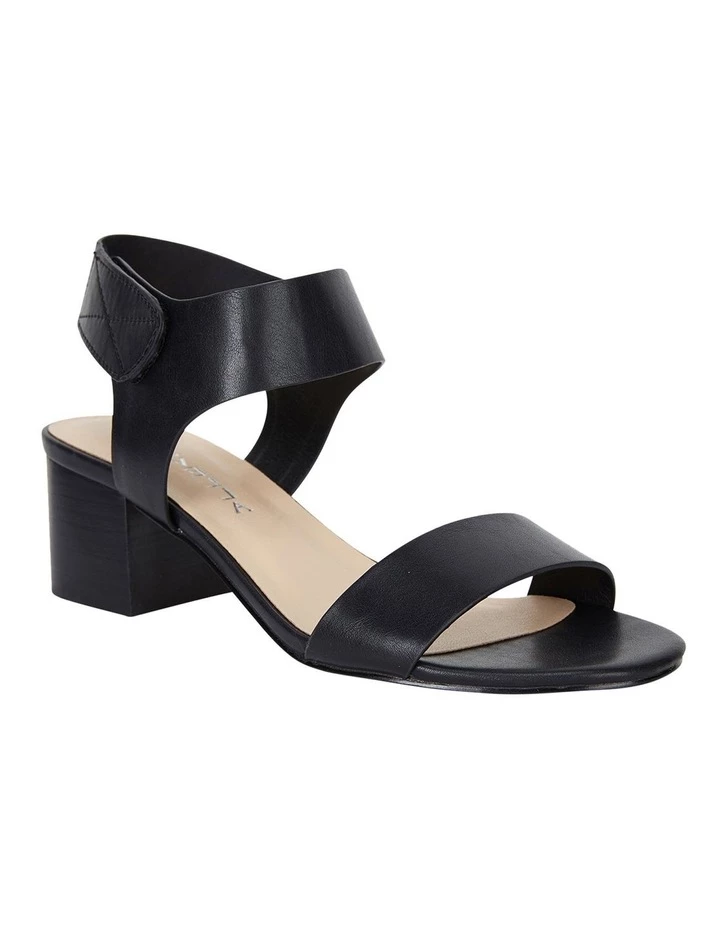 Ravella Elesha Black Smooth Sandals 2 Ravella Elesha Black Smooth Sandals - Image 2
