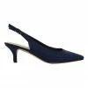 Sandler Nina Navy Fabric Heeled Shoes