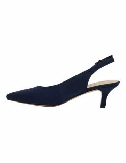 Sandler Nina Navy Fabric Heeled Shoes 8 Sandler Nina Navy Fabric Heeled Shoes -Deals Shoes Store 831531250 3 720x928