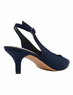 Sandler Nina Navy Fabric Heeled Shoes 9 Sandler Nina Navy Fabric Heeled Shoes -Deals Shoes Store 831531250 4 720x928