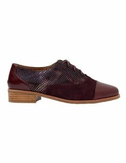 Sandler Shiraz Burgundy Multi Flat Shoes