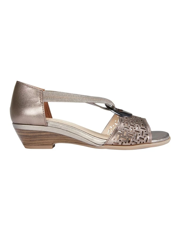 Easy Steps Chime Pewter Metallic Sandals 1 Easy Steps Chime Pewter Metallic Sandals