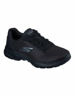 Skechers Gowalk 6 Big Splash Black Lace-Up Sneaker