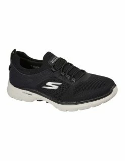 Skechers GOwalk 6 Summer Sparks Black/Rose Gold Sneaker