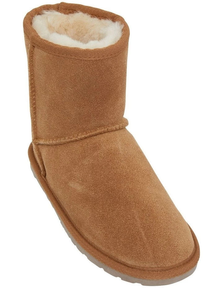 Easy Steps Panda Chestnut Suede Slippers 2 Easy Steps Panda Chestnut Suede Slippers - Image 2