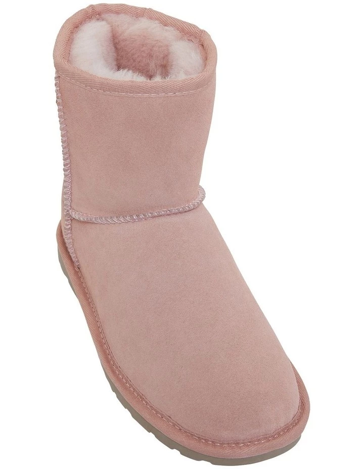 Easy Steps Panda Pink Suede Slippers 2 Easy Steps Panda Pink Suede Slippers - Image 2