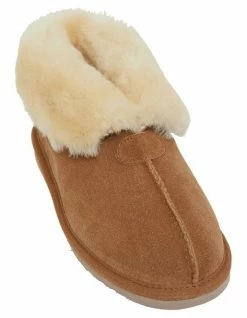 Easy Steps Pixie Chestnut Suede Slippers