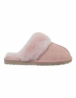 Easy Steps Peggy Pink Suede Slippers