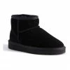 Aus Wooli Ugg Short Sheepskin Ankle Boot - Black