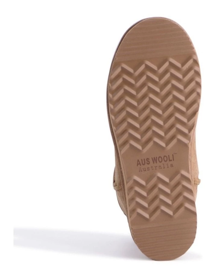 Aus Wooli Ugg Unisex Sheepskin Wool Sydney Slippers - Chestnut/Tan 7 Aus Wooli Ugg Unisex Sheepskin Wool Sydney Slippers - Chestnut/Tan - Image 7