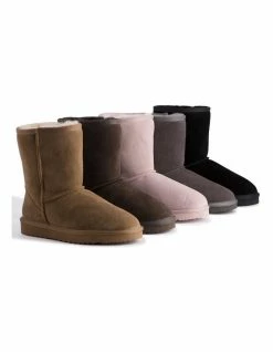 Aus Wooli Ugg Mid Calf Sheepskin Boot - Grey 11 Aus Wooli Ugg Mid Calf Sheepskin Boot - Grey -Deals Shoes Store 837291430 5 720x928