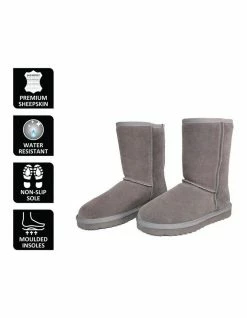Aus Wooli Ugg Mid Calf Sheepskin Boot - Grey 12 Aus Wooli Ugg Mid Calf Sheepskin Boot - Grey -Deals Shoes Store 837291430 6 720x928