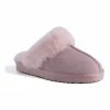 Aus Wooli Ugg Unisex Sheepskin Wool Sydney Slippers - Pale Pink