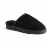 Aus Wooli Ugg Unisex Sheepskin Wool Slippers - Black