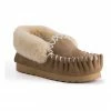 Aus Wooli Ugg Hand Stitched Womens Sheepskin Moccasin - Chestnut/Tan