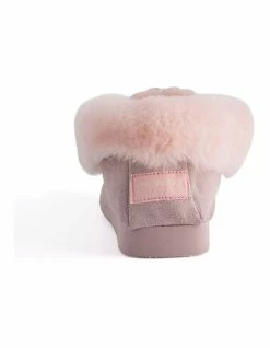 Aus Wooli Ugg Hand Stitched Womens Sheepskin Moccasin - Pale Pink -Deals Shoes Store 837292780 4 720x928