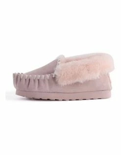 Aus Wooli Ugg Hand Stitched Womens Sheepskin Moccasin - Pale Pink -Deals Shoes Store 837292780 5 720x928