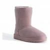 Aus Wooli Ugg Mid Calf Sheepskin Boot - Pale Pink