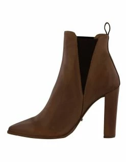 Tony Bianco Leigh Caramel Diesel/Choc Wax Ankle Boots -Deals Shoes Store 838739980 3 720x928