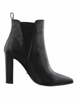 Tony Bianco Leigh Black Como Ankle Boots