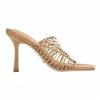 Tony Bianco Lynx Caramel Elastic Heels