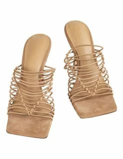 Tony Bianco Lynx Caramel Elastic Heels -Deals Shoes Store 841966840 7 720x928