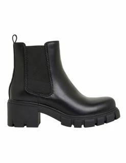 Ravella Hasty Black Smooth Boots