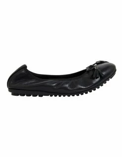 Sandler Prima Black Glove Flat Shoes