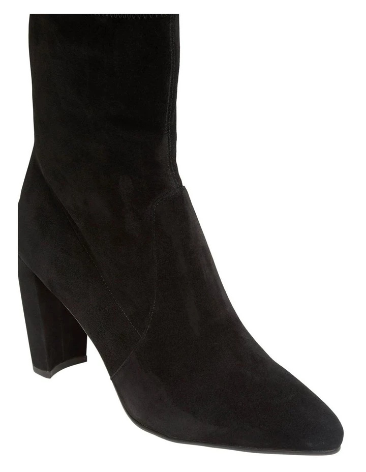 Oxford Imogen Black Suede Boot 4 Oxford Imogen Black Suede Boot - Image 4