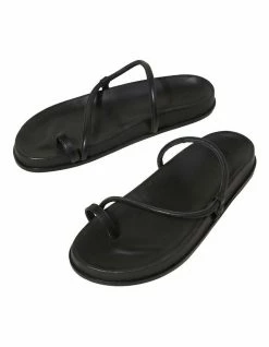 Seed Heritage Carmen Black Footbed Sandal -Deals Shoes Store 843785920 3 720x928