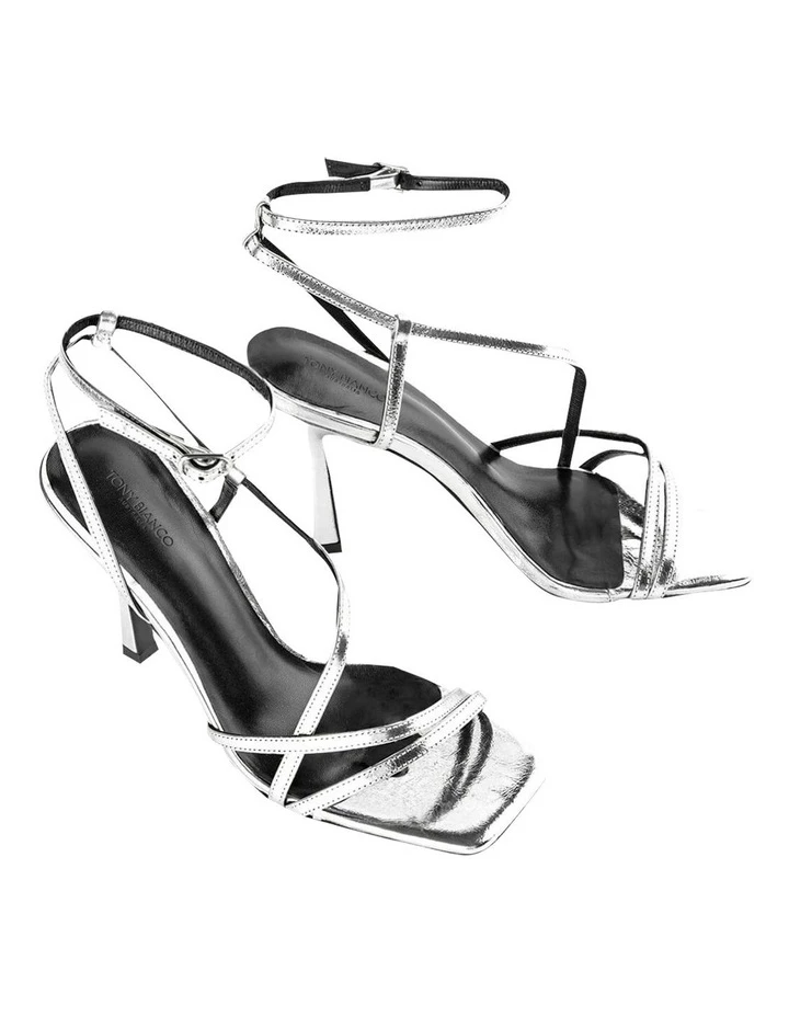 Tony Bianco Franci Silver Foil Heels 2 Tony Bianco Franci Silver Foil Heels - Image 2