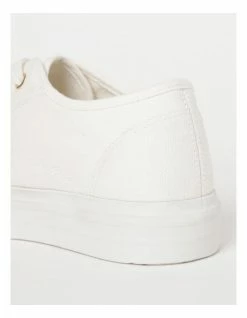 Miss Shop Stevie White Canvas Sneaker -Deals Shoes Store 845524900 7 720x928