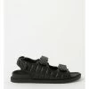 Miss Shop Dani Black Quilted Sandal