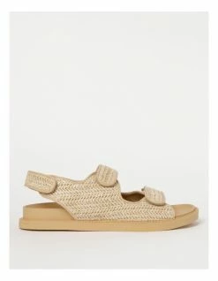 Miss Shop Dani Natural Raffia Sandal