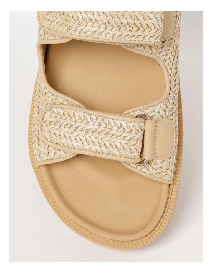 Miss Shop Dani Natural Raffia Sandal 2 Miss Shop Dani Natural Raffia Sandal - Image 2