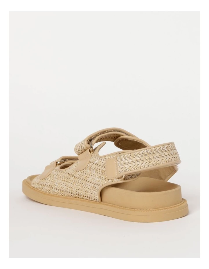 Miss Shop Dani Natural Raffia Sandal 3 Miss Shop Dani Natural Raffia Sandal - Image 3